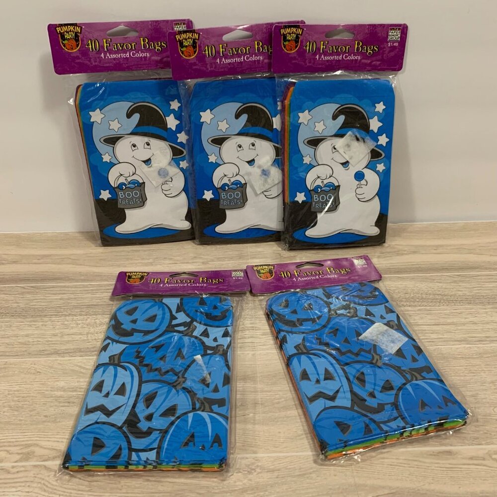 Paper Magic Group Halloween Party Favor Bags Lot Of 5 Packs